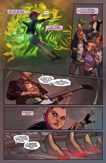 PUNK MAMBO: THE PUNK WITCH PROJECT - Script by Peter Milligan + Art by Andres Ponce + Color by Nobi &amp; Andres Ponce